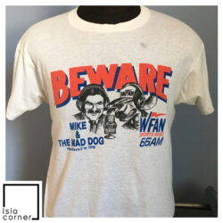80s 90s Vintage Mike And The Mad Dog WFAN Sports Radio 66AM Beware Shirt