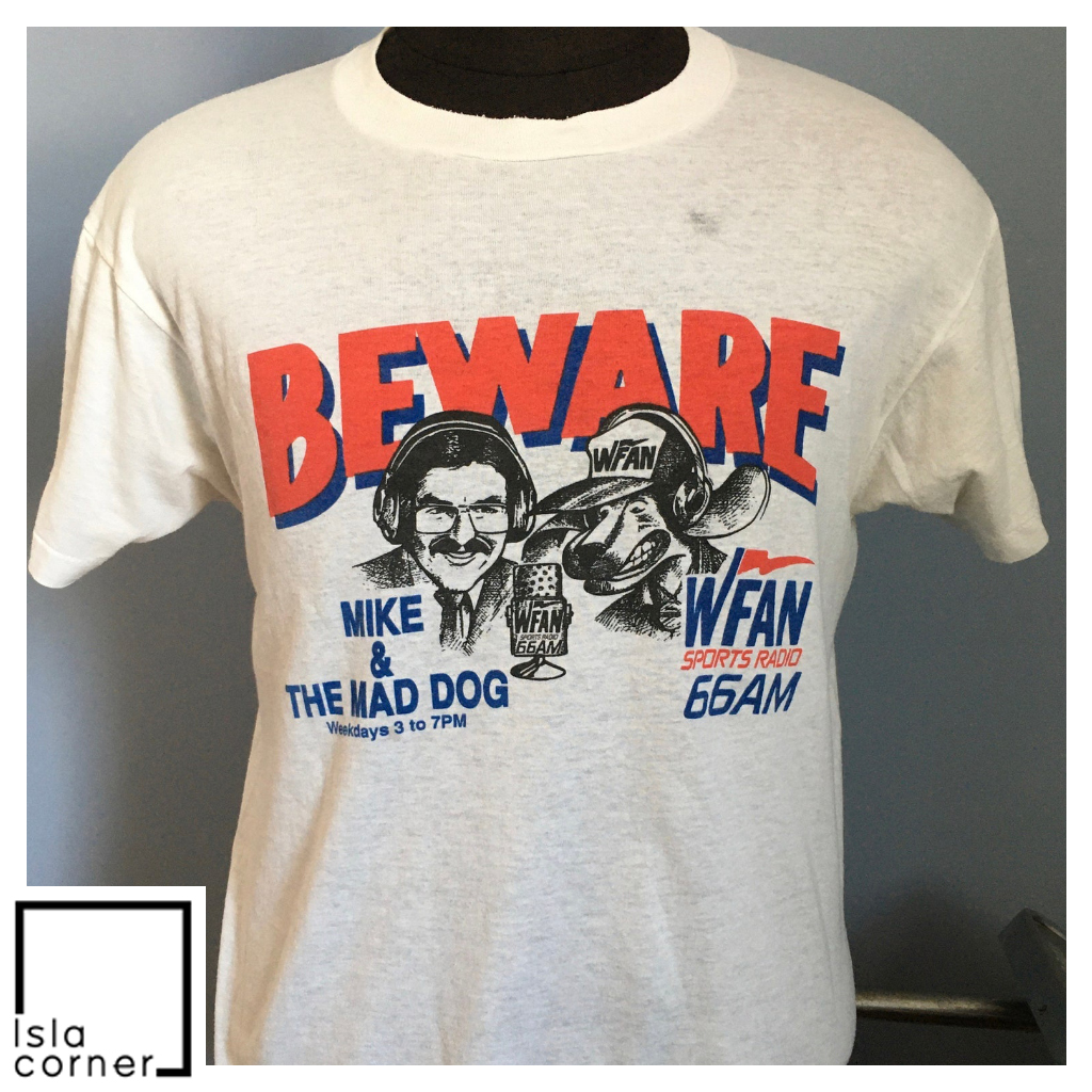 80s 90s Vintage Mike And The Mad Dog WFAN Sports Radio 66AM Beware Shirt 80s 90s Vintage Mike And The Mad Dog WFAN Sports Radio 66AM Beware Shirt