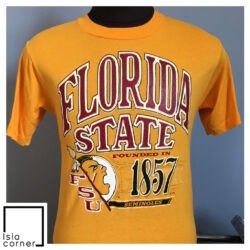 80s Vintage Florida State Seminoles University FSU Founded In 1857 College NCAA T Shirt