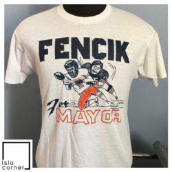 80s Vintage Gary Fencik For Mayor #45 Chicago Bears vs Washington Commanders NFL Football T Shirt