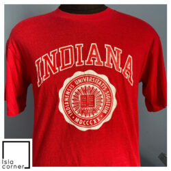 80s Vintage Indiana Hoosiers University IU Crest Indianensis Universitatis Sigillum NCAA College T Shirt