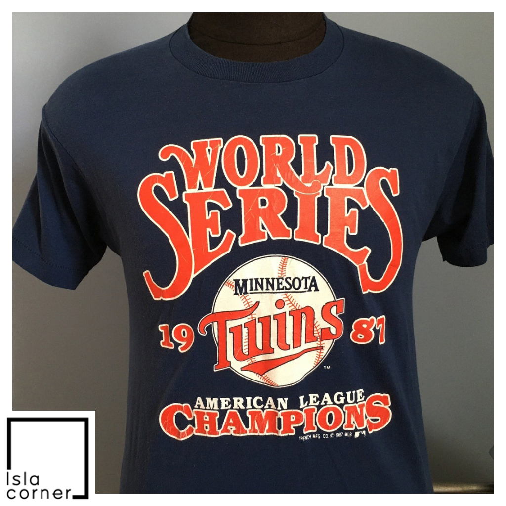 80s Vintage Minnesota Twins 1987 World Series American League Champions MLB Baseball T Shirt 80s Vintage Minnesota Twins 1987 World Series American League Champions MLB Baseball T Shirt