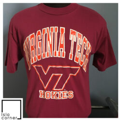 80s Vintage Virginia Tech Hokies University NCAA College T Shirt