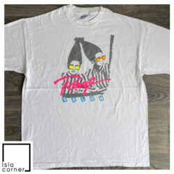 90s Vintage Rage Salon Neon Hair Sunglasses Pop Art Shirt