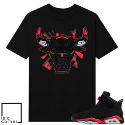 Infrared 6s Shirts To Match Sneaker Match Tees Black Retro Bull