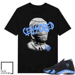 Jordan 14 Black University Censored Marcello Gior Shirt