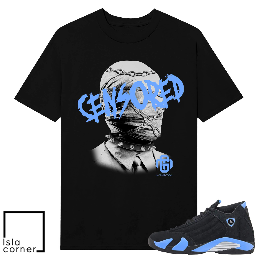 Jordan 14 Black University Censored Marcello Gior Shirt Jordan 14 Black University Censored Marcello Gior Shirt