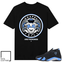 Jordan 14 Black University Chapel Trill Shirt