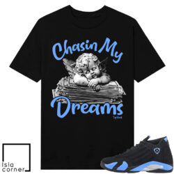 Jordan 14 Black University Chasin My Dreams Shirt