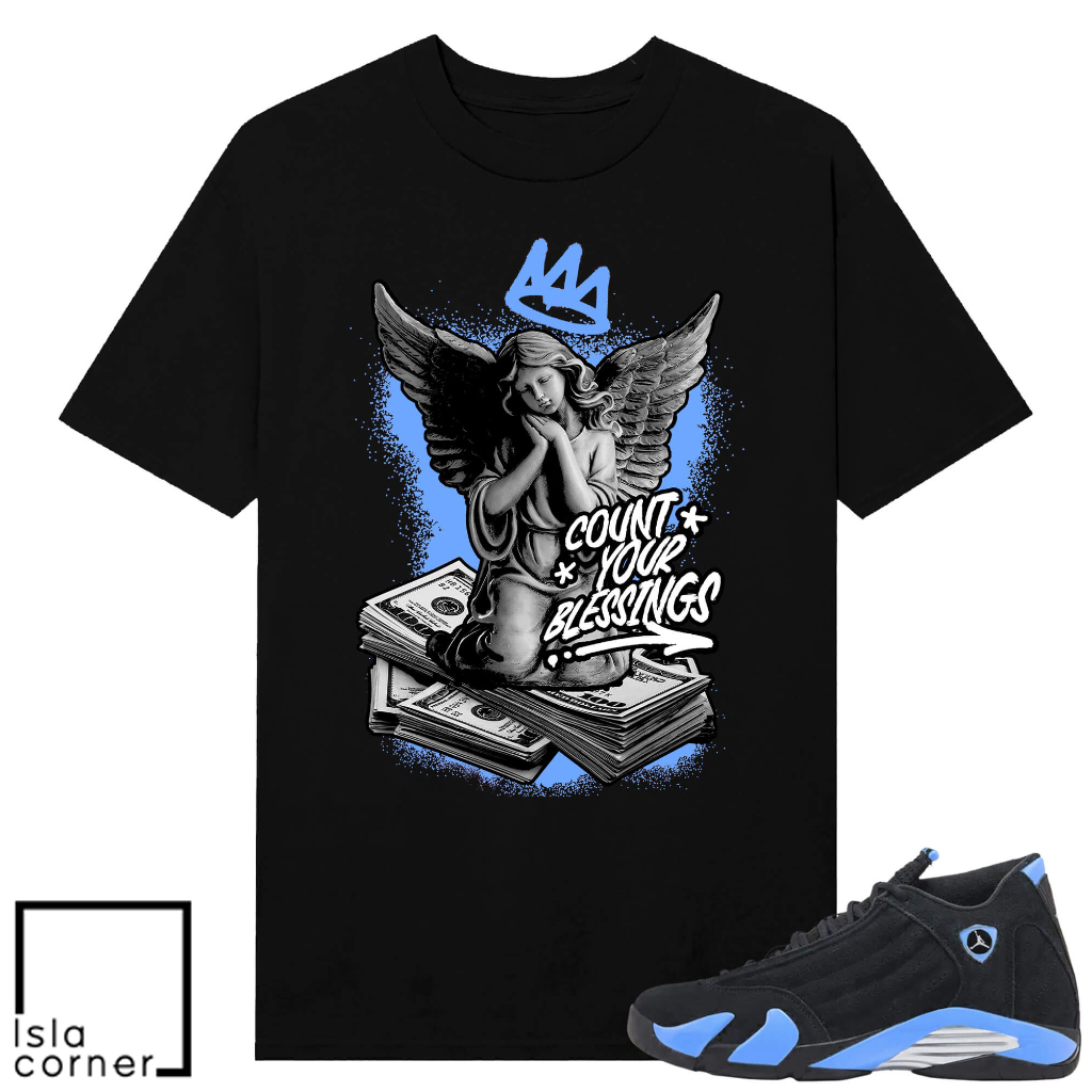 Jordan 14 Black University Count Your Blessings Shirt Jordan 14 Black University Count Your Blessings Shirt