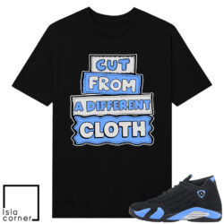 Jordan 14 Black University Cut From A Different Cloth Shirt