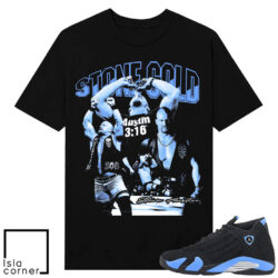 Jordan 14 Black University Stone Cold Shirt