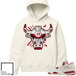 Jordan 4 Valentines Day Sneaker Match Hoodie Sail Retro 4s Bull