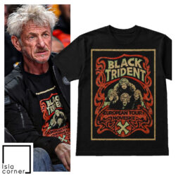 Sean Penn Black Trident Lakers 2026 Playoffs Game 4 Shirt