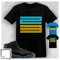 To Match AJ 11 Gamma Blue 2025 Sneaker Matching Tee 11s Number 23 T Shirt