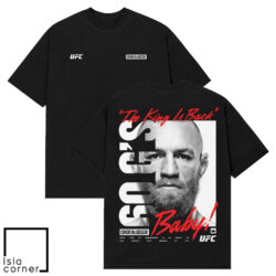 UFC Black Conor McGregor King Billboard Boxy T Shirt