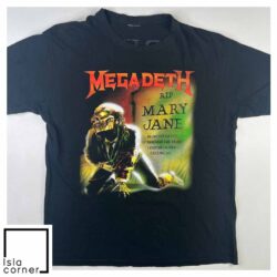 Vintage 00’s Megadeth Rip Mary Jane T Shirt Front