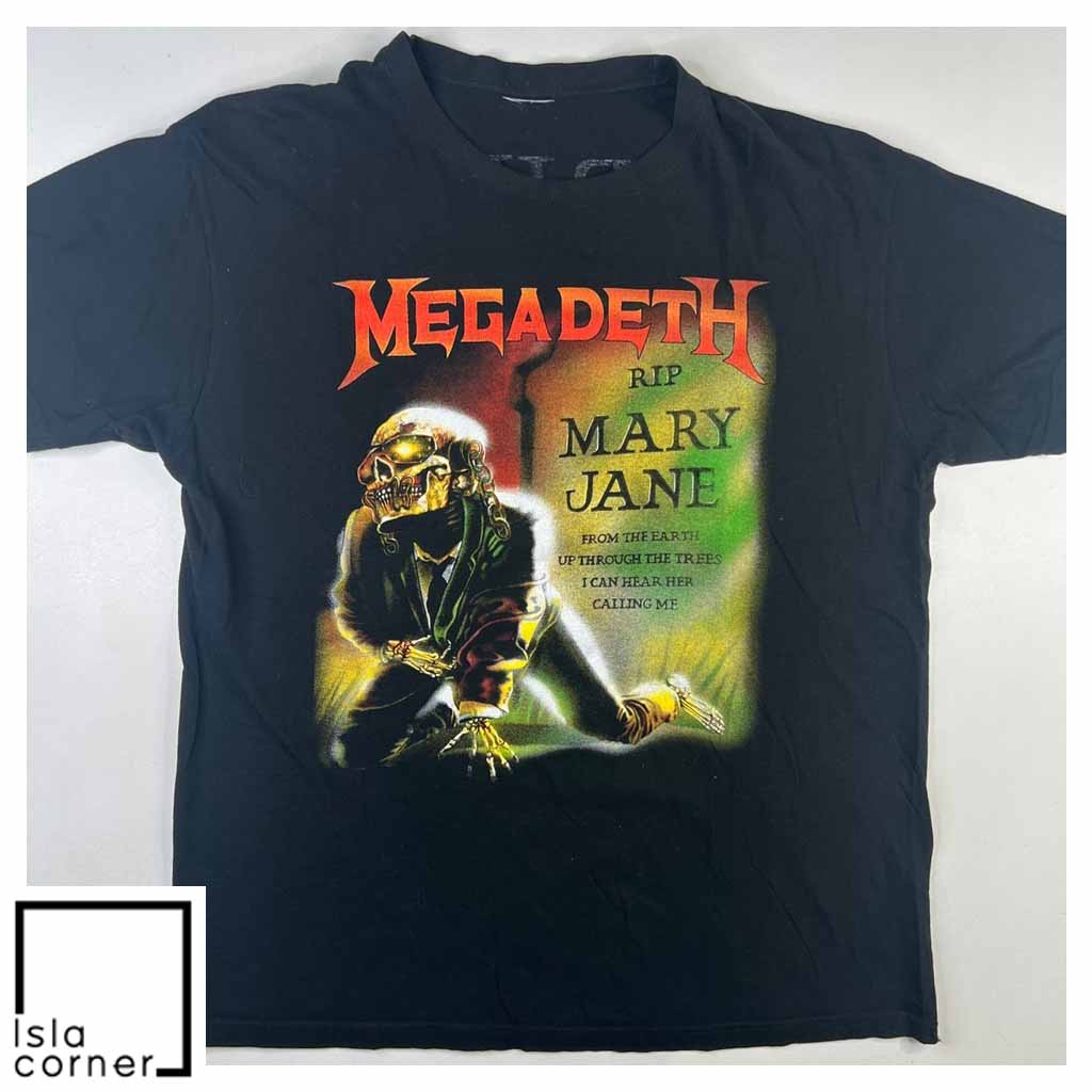 Vintage 00’s Megadeth Rip Mary Jane T Shirt Front Vintage 00’s Megadeth Rip Mary Jane T Shirt Front