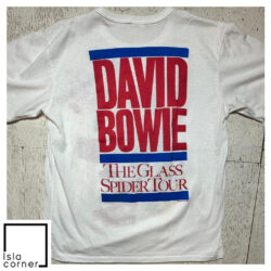 Vintage 1987 David Bowie Glass Spider Tour Shirt Back