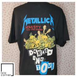 Vintage 1987 Metallica Damage Inc Tour 2 SIDED Shirt Back