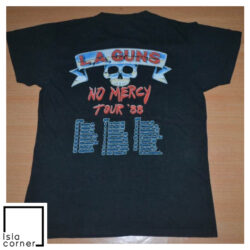 Vintage 1988 L A Guns No Mercy Tour 2 SIDED Shirt Back