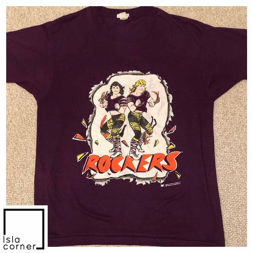 Vintage 1989 Rockers WWF Shirt Vintage 1989 Rockers WWF Shirt