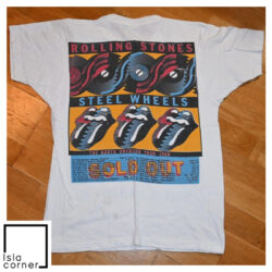 Vintage 1989 Rolling Stones Shea Stadium The North American Tour Shirt Back