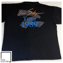 Vintage 1989 Stevie Ray Vaughan In Step Tour Shirt Back