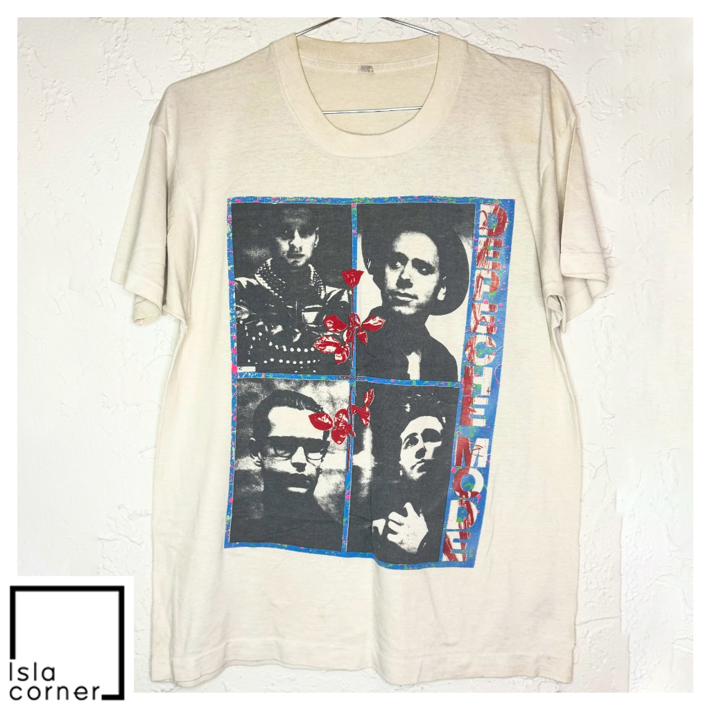 Vintage 1990 Depeche Mode World Violation Tour Shirt Front Vintage 1990 Depeche Mode World Violation Tour Shirt Front