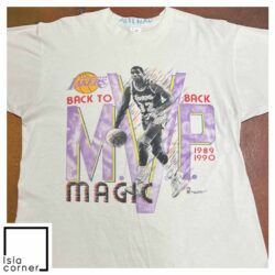 Vintage LA Lakers Magic Johnson 89-90 Back to Back MVP Shirt