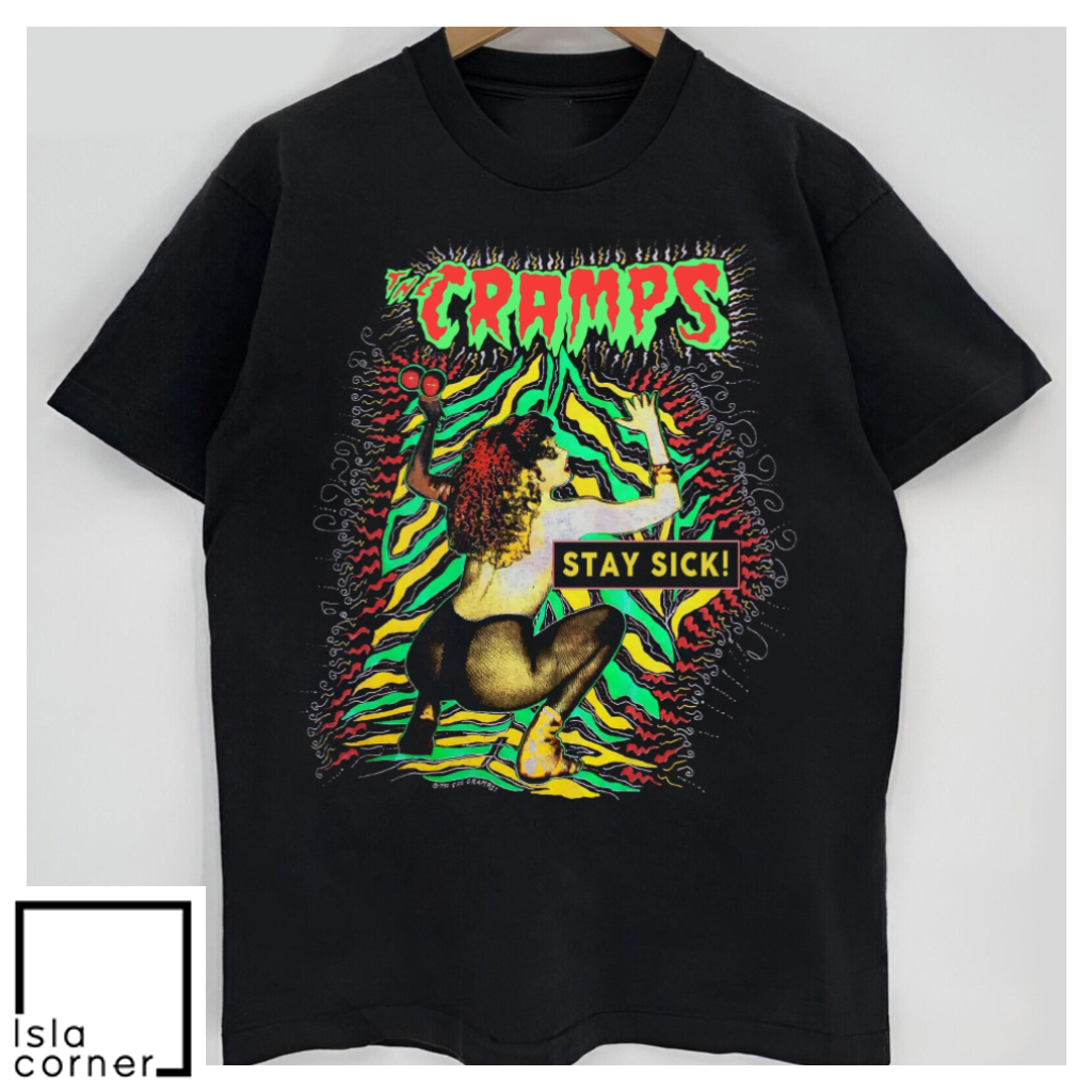 Vintage 1990 The Cramps Stay Sick Shirt Vintage 1990 The Cramps Stay Sick Shirt