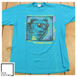 Vintage 1990s Anchorage Alaska Huskie Dog Theme Souvenir Shirt