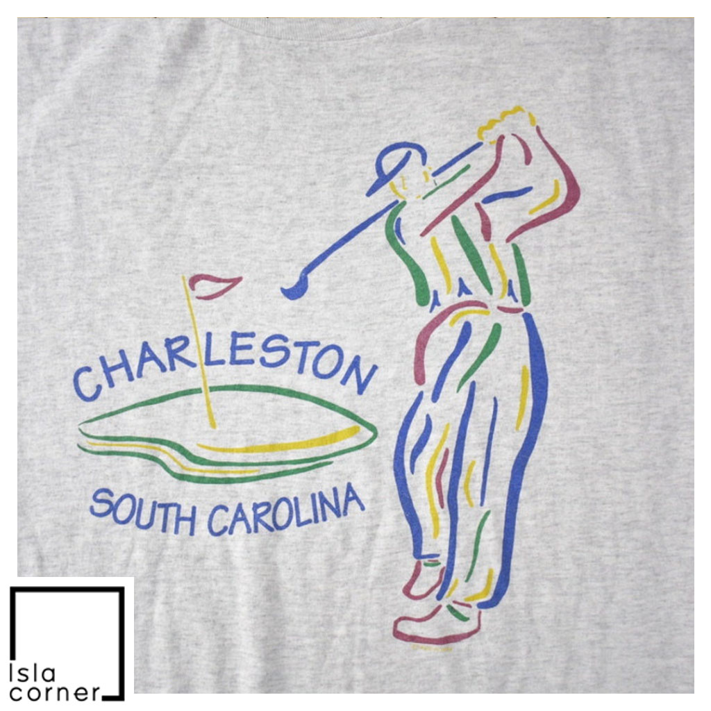 Vintage 1990s Charleston South Carolina Golf Souvenir Travel Shirt Vintage 1990s Charleston South Carolina Golf Souvenir Travel Shirt