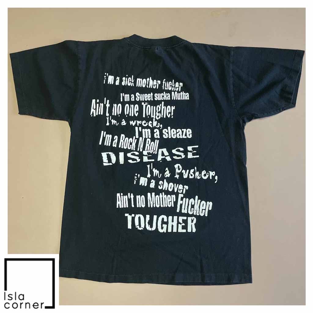Vintage 1990s Motley Crue Sick Mother Fucker Shirt Back Vintage 1990s Motley Crue Sick Mother Fucker Shirt Back