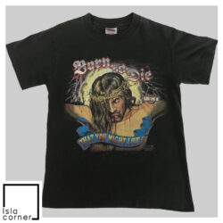 Vintage 1991 Jesus Christ Born to Die Harley Davidson Motorcycle Shirt Front