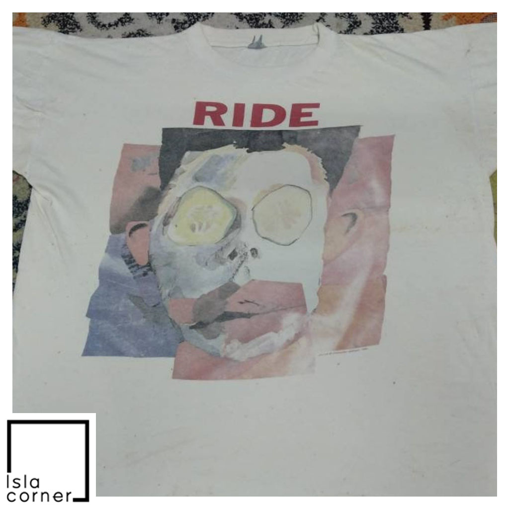 Vintage 1992 Ride Going Blank Again 2 SIDED Shirt Front Vintage 1992 Ride Going Blank Again 2 SIDED Shirt Front