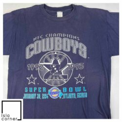 Vintage 1993 Dallas Cowboys NFC Champions NFL T Shirt