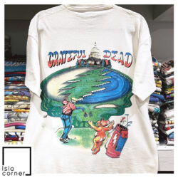 Vintage 1994 Grateful Dead Skeleton Golf Tour Shirt Back