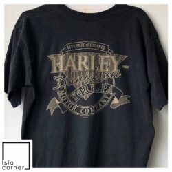 Vintage 1995 Harley Davidson All American Shirt Back