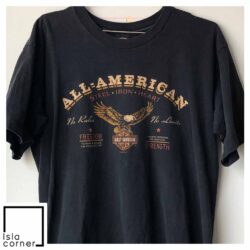 Vintage 1995 Harley Davidson All American Shirt Front