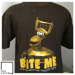 Vintage 1996 MST3K Mystery Science Theater 3000 Crow Bite Me Shirt