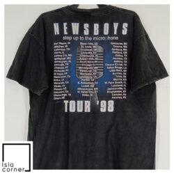Vintage 1998 Newsboys Step Up To The Microphone Tour 2 SIDED Shirt Back