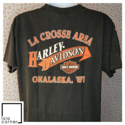 Vintage 1999 Harley Davidson La Crosse Area Onalaska WI Shirt Back