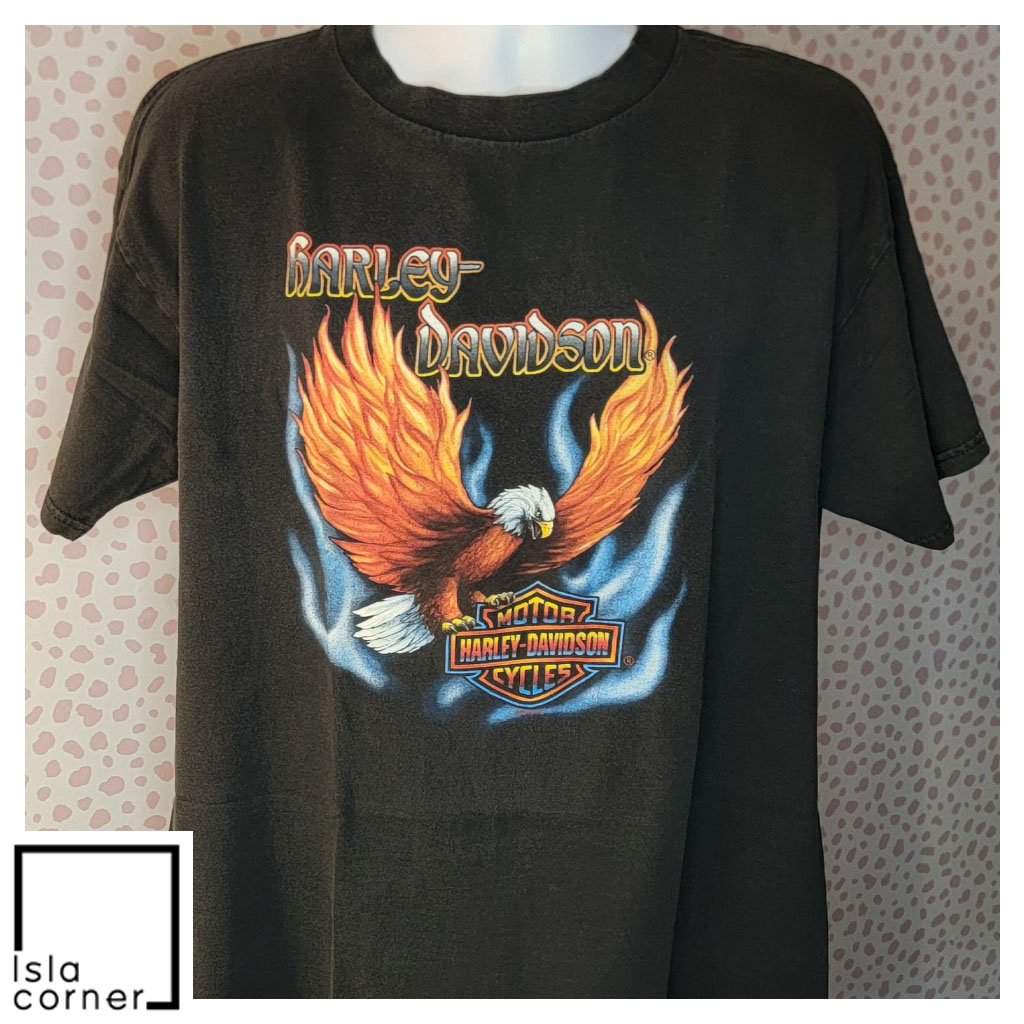 Vintage 1999 Harley Davidson La Crosse Area Onalaska WI Shirt Front Vintage 1999 Harley Davidson La Crosse Area Onalaska WI Shirt Front