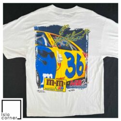 Vintage 1999 NASCAR Ernie Irvan T Shirt Back