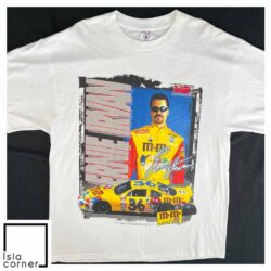 Vintage 1999 NASCAR Ernie Irvan T Shirt Front