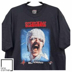 Vintage 2000s Scorpions Blackout T Shirt Front