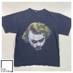 Vintage 2008 Batman Dark Knight Joker Heath Ledger Big Face T Shirt