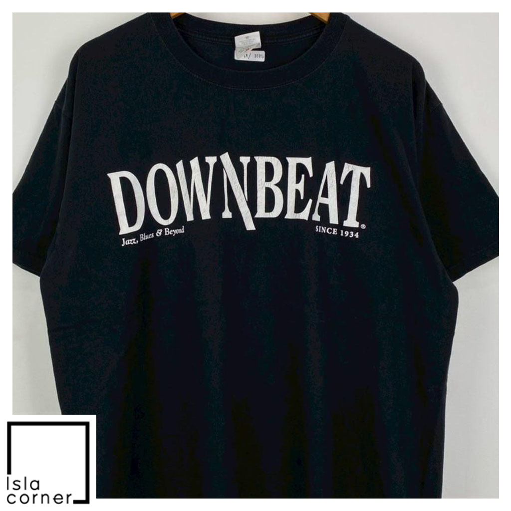 Vintage 2009 Downbeat Magazine 75th Anniversary 2 SIDED Shirt Front Vintage 2009 Downbeat Magazine 75th Anniversary 2 SIDED Shirt Front