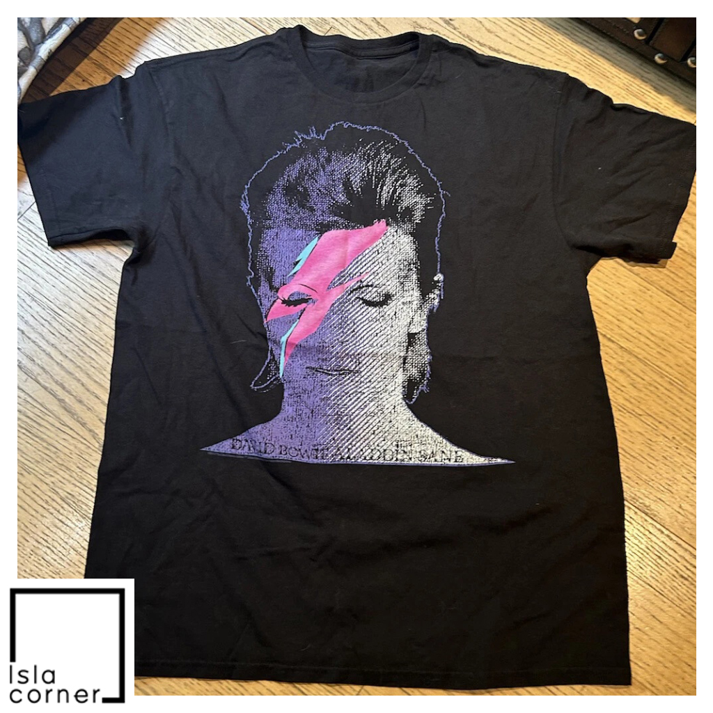 Vintage 2013 David Bowie Aladdin Sane Shirt Vintage 2013 David Bowie Aladdin Sane Shirt